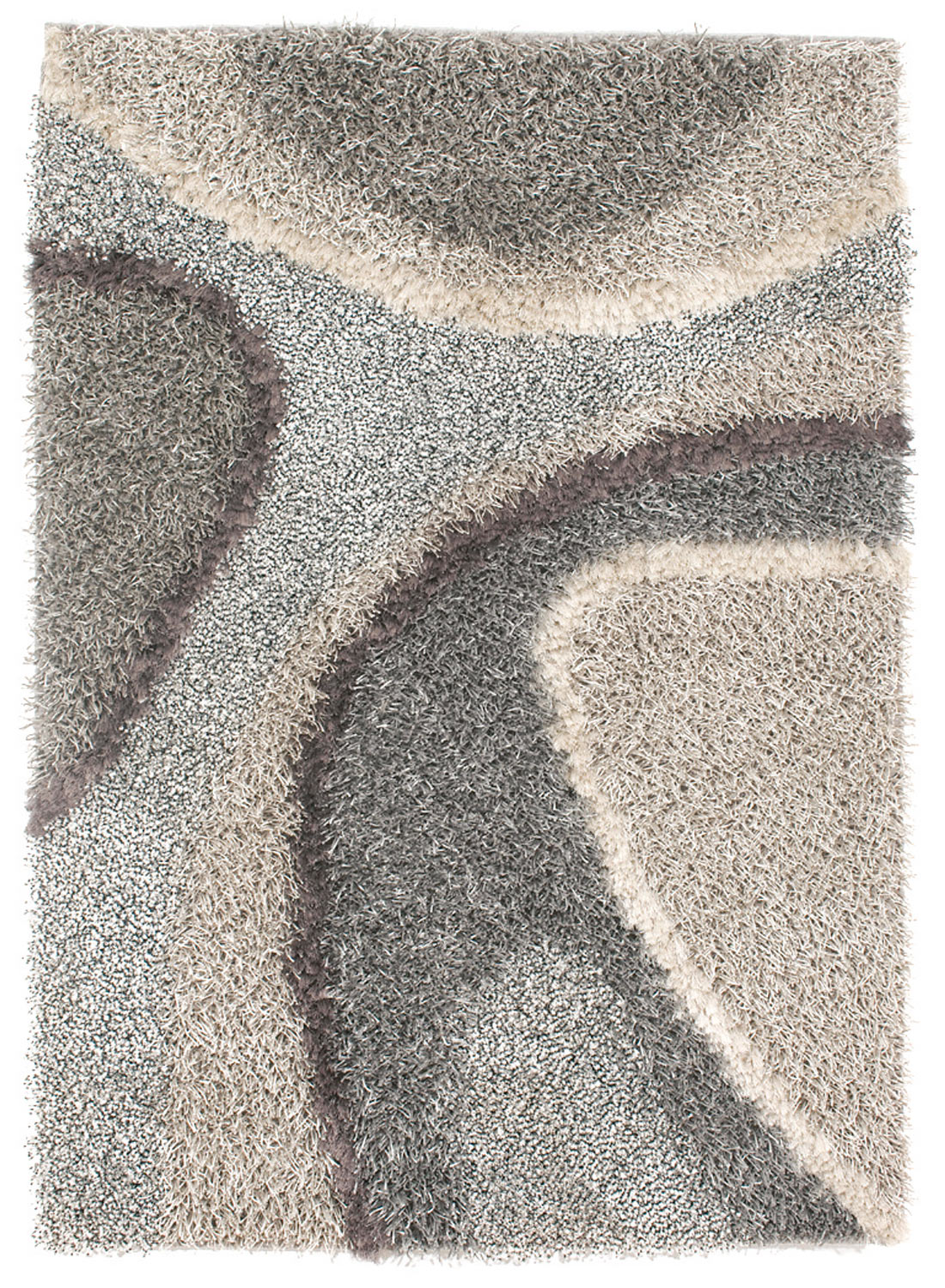 Tapis DELPHI argent 140x200 Unamourdetapis