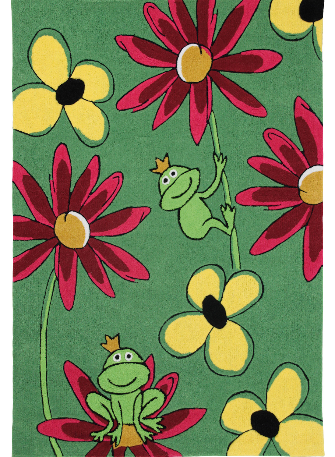 Tapis enfants FROG vert 120x180 Unamourdetapis