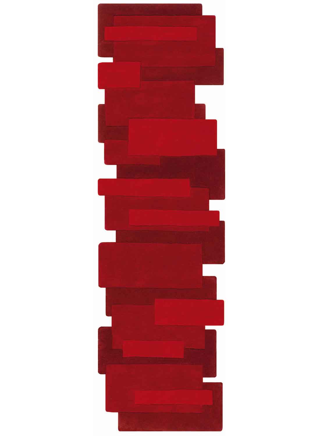 Tapis PEBBLES LONG Rouge 70x250 Angelo