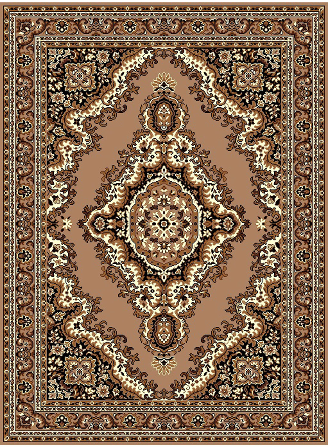 Tapis SAHARA 02 beige 40x60 Unamourdetapis