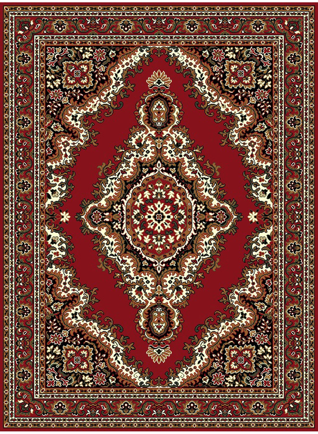 Tapis SAHARA 02 rouge 80x150 Unamourdetapis