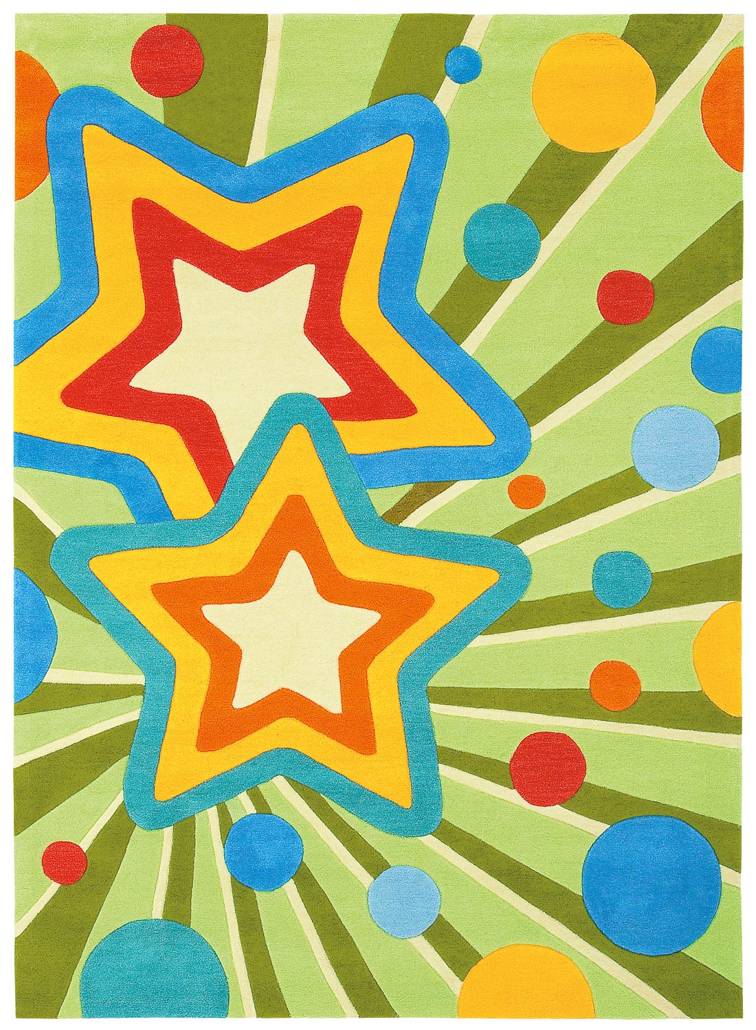 Tapis FEEL THE GROOVE vert 200x300 Arte Espina