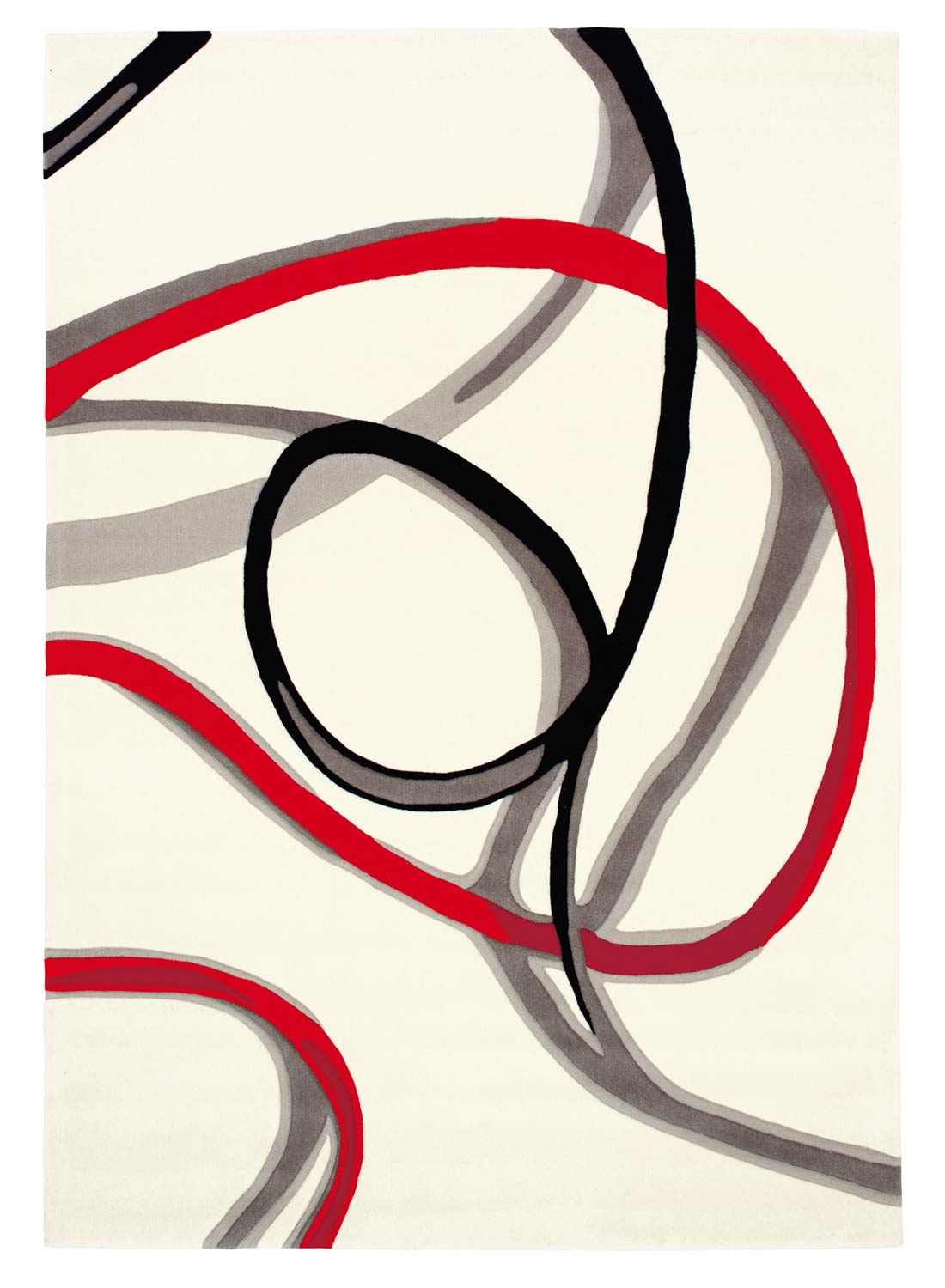 Tapis RED TRACE 1 blanc 140x200 Arte Espina