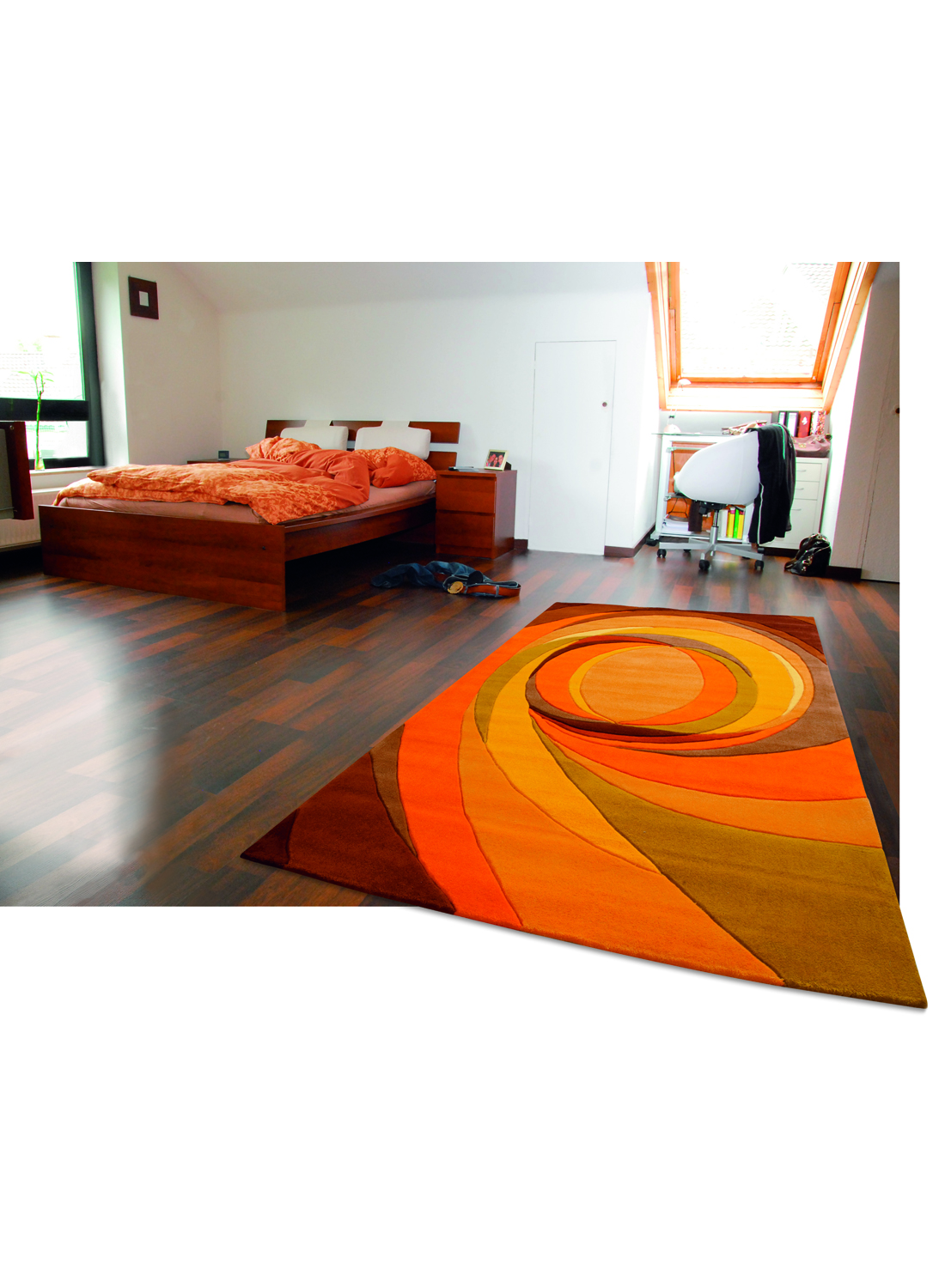 Tapis SET HIGHLIGHTS orange 200x200 Arte Espina