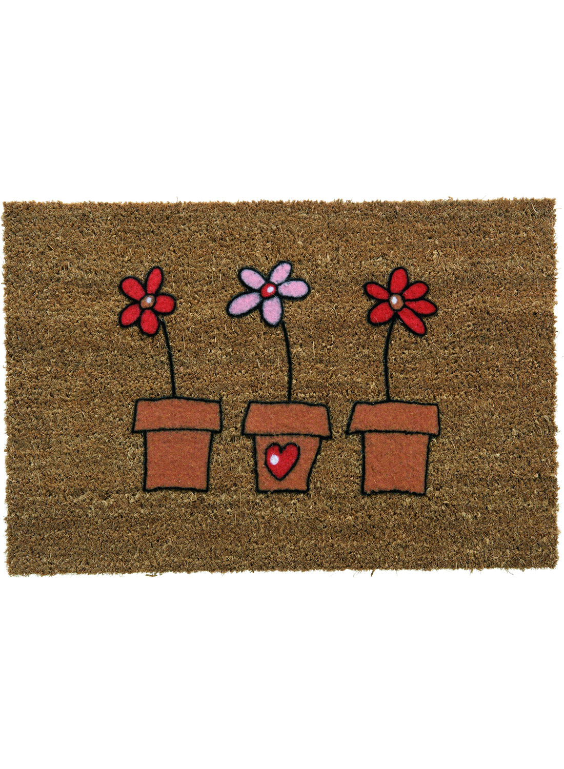 Paillasson COCO DAISY naturel 40x60 Unamourdetapis