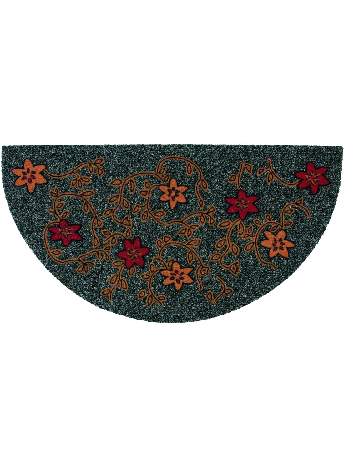 Paillasson FLOCKY CIRCLE marron 40x77 Unamourdetapis