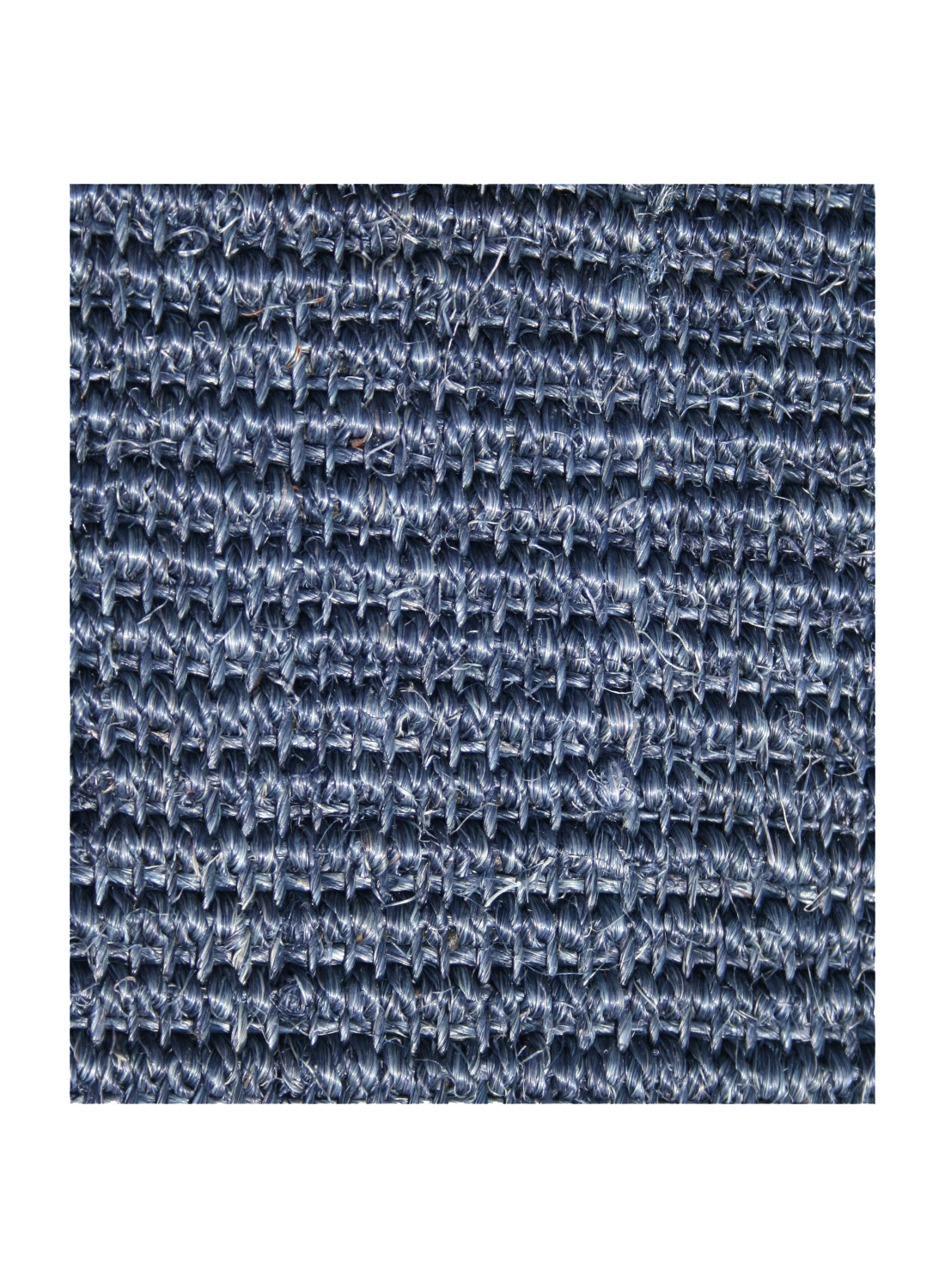 Tapis SISAL MANAUS CARE bleu 200x200 Unamourdetapis
