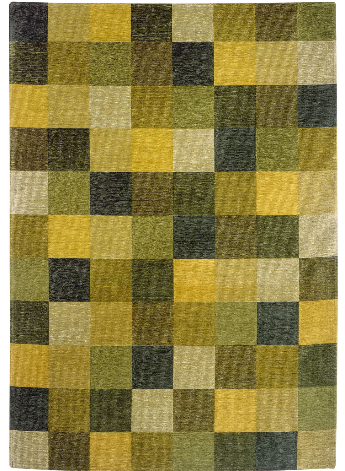 Tapis CHECK 1 vert 140x200 De Porteere Deco