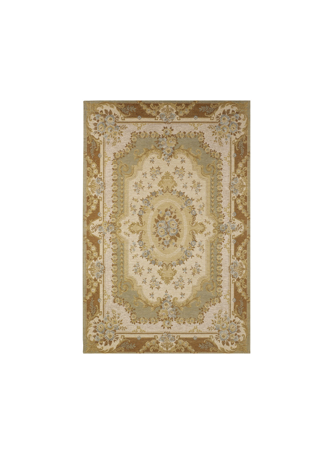 Tapis CHINON vert 70x240 De Porteere Deco