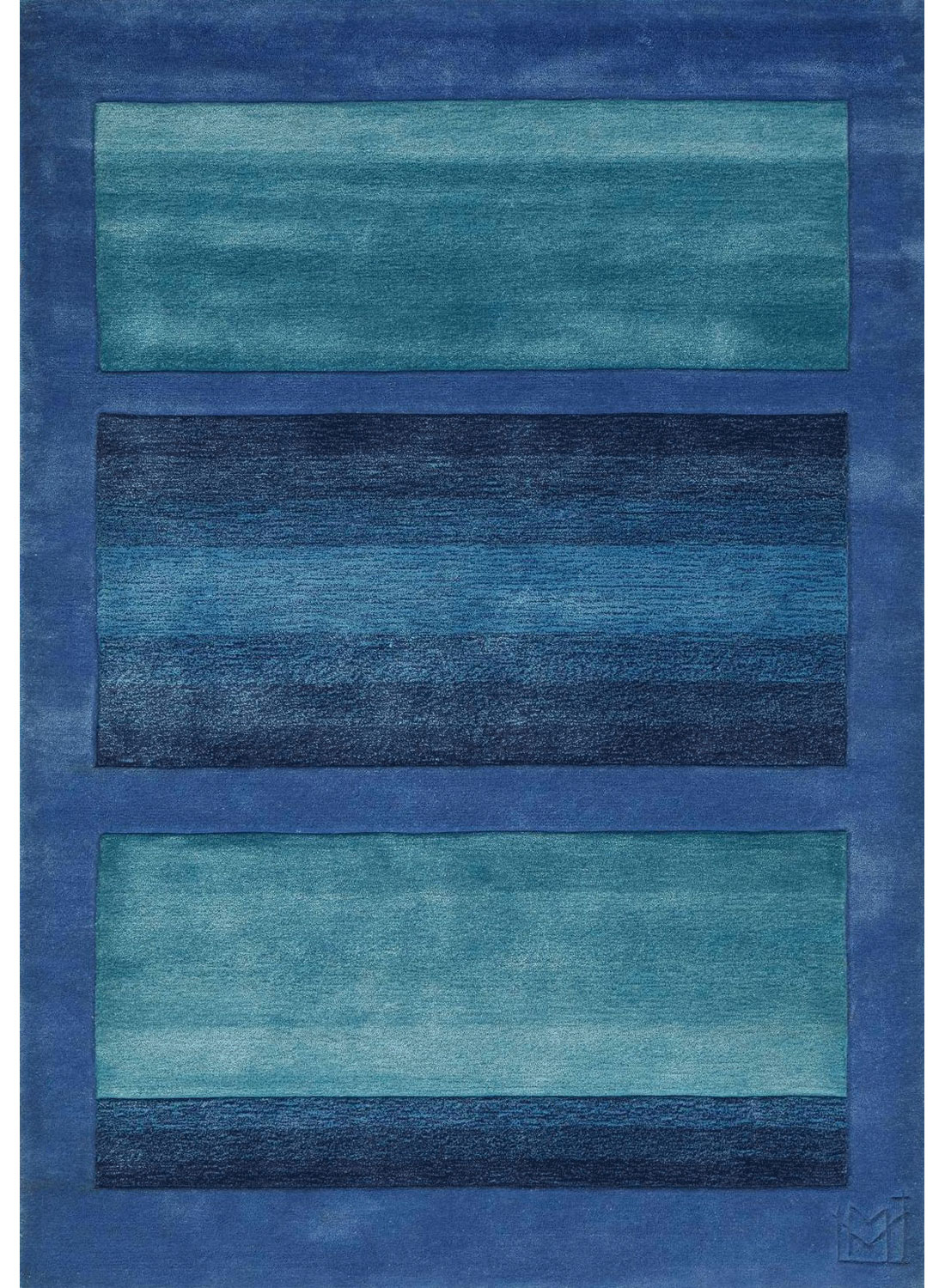 Tapis DOUCEUR 17 turquoise 160x230 Domodeko