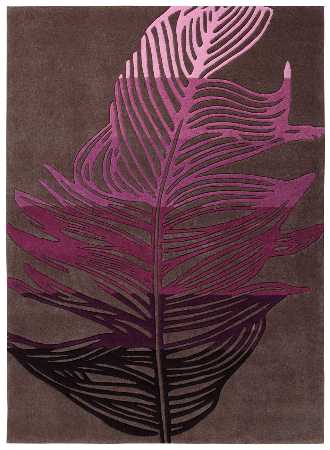 Tapis FEATHER violet 200x200 Esprit