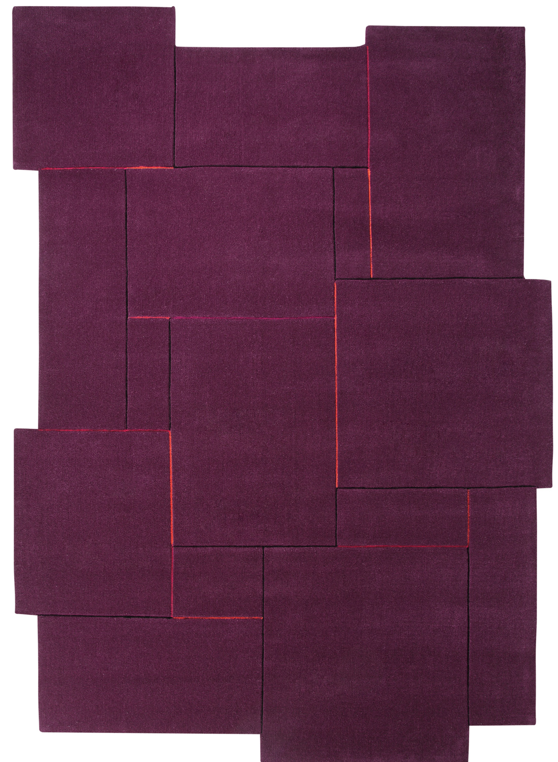Tapis PUZZLE prune 200x300 Esprit