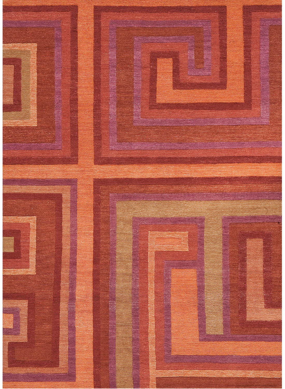 Tapis LOVE 3 orange 250x350 Ligne Pure