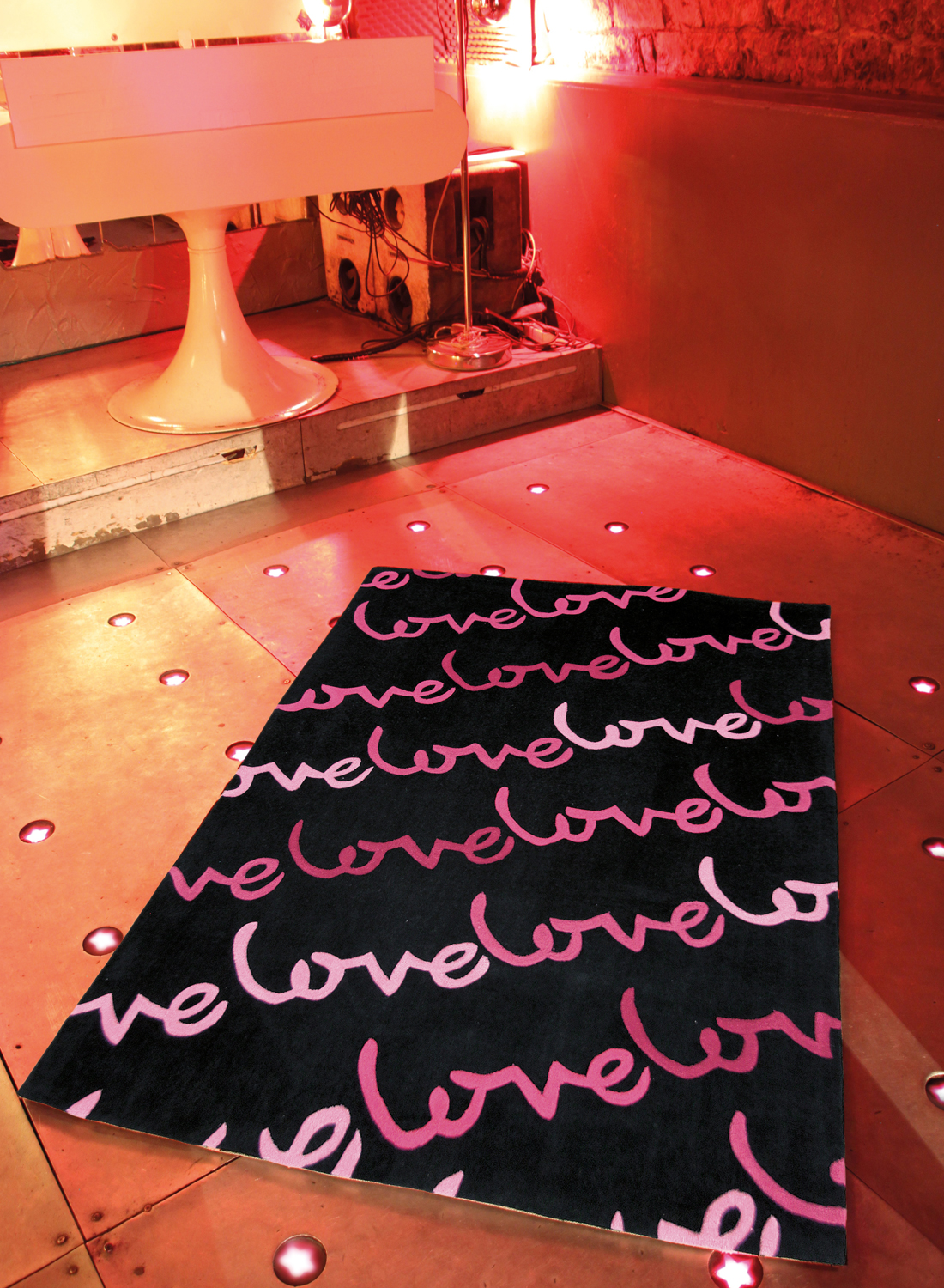 Tapis enfants LOVELINE noir 80x140 Unamourdetapis