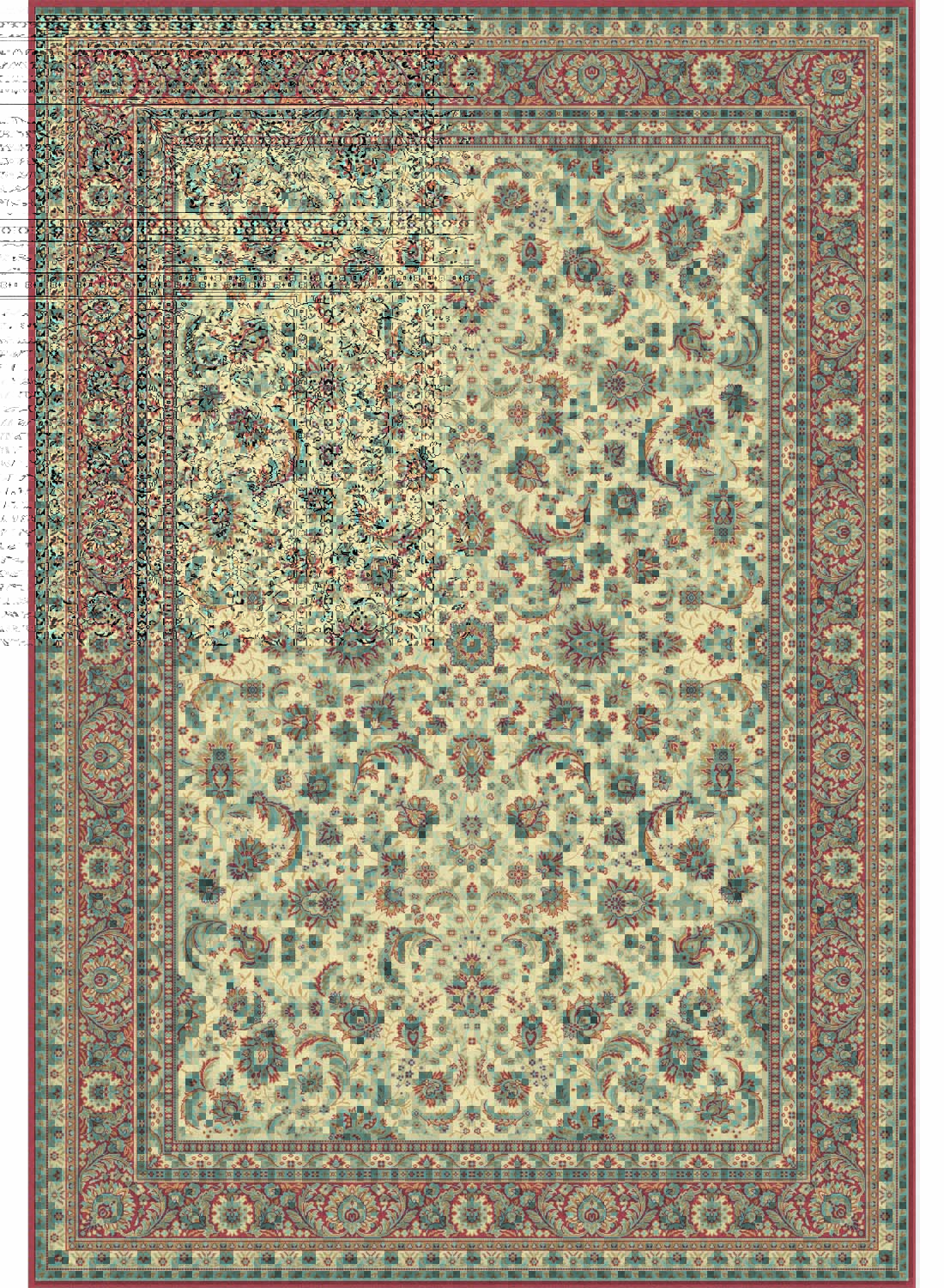 Tapis S KAZBAH 12 beige 200x250 Unamourdetapis