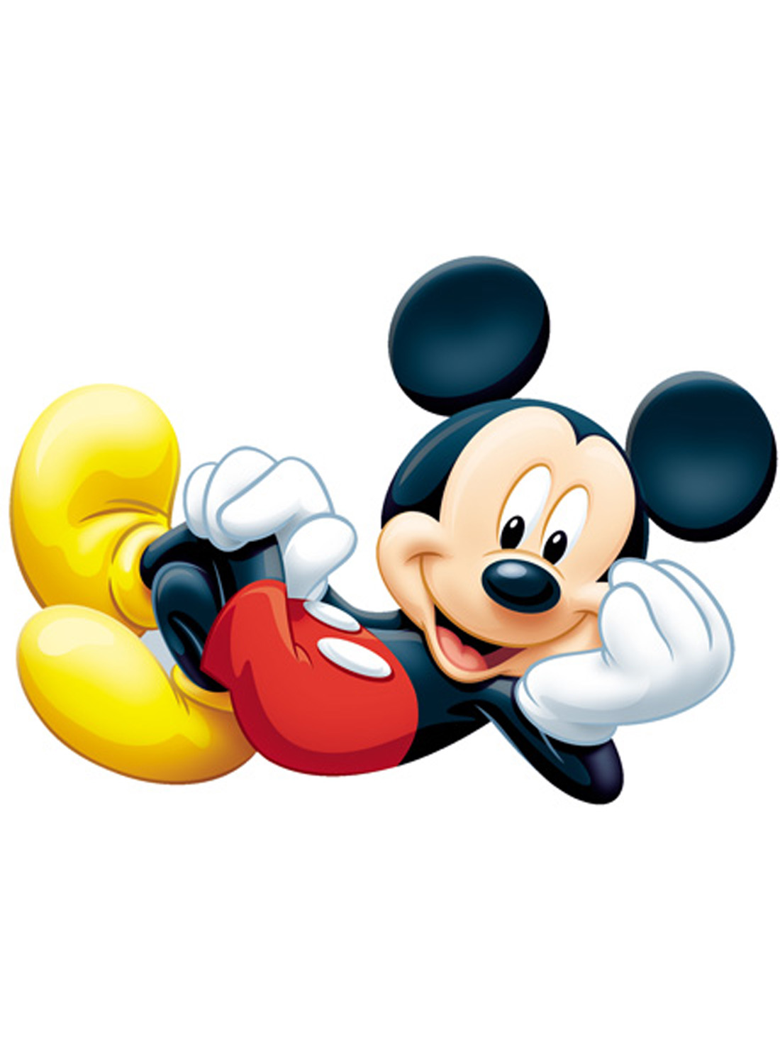 Tapis enfants SHAPED MICKEY rouge 50x80 Walt Disney