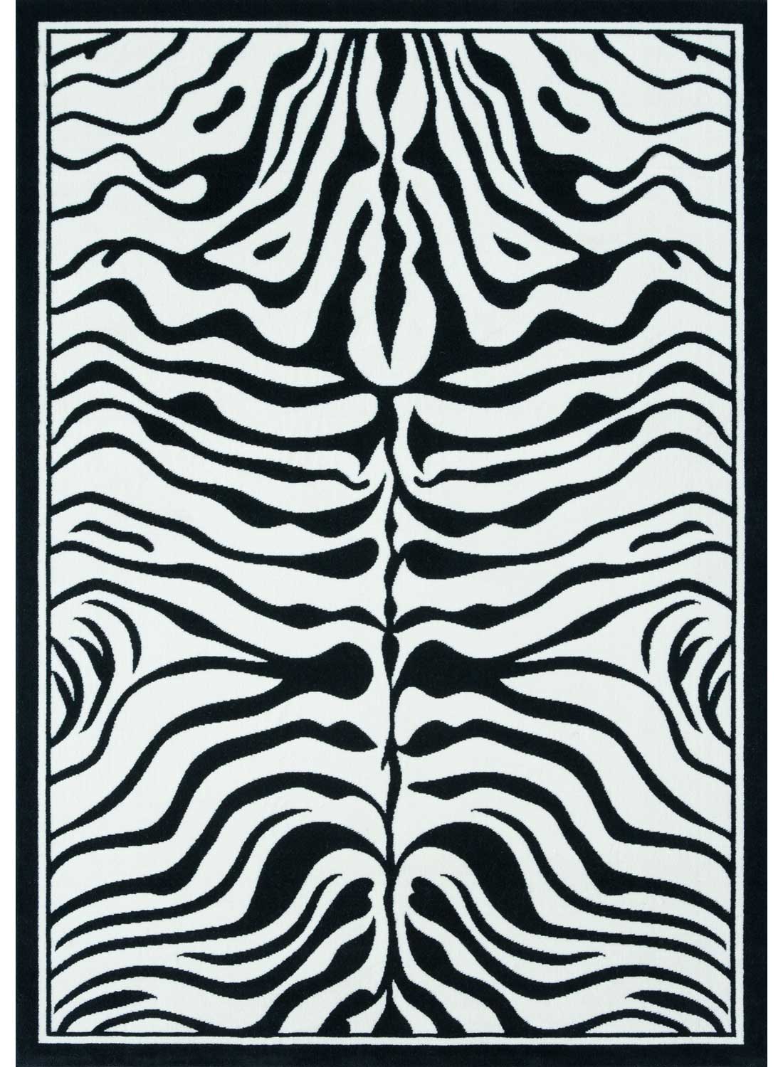 Tapis Zebre noir 80x150 Unamourdetapis