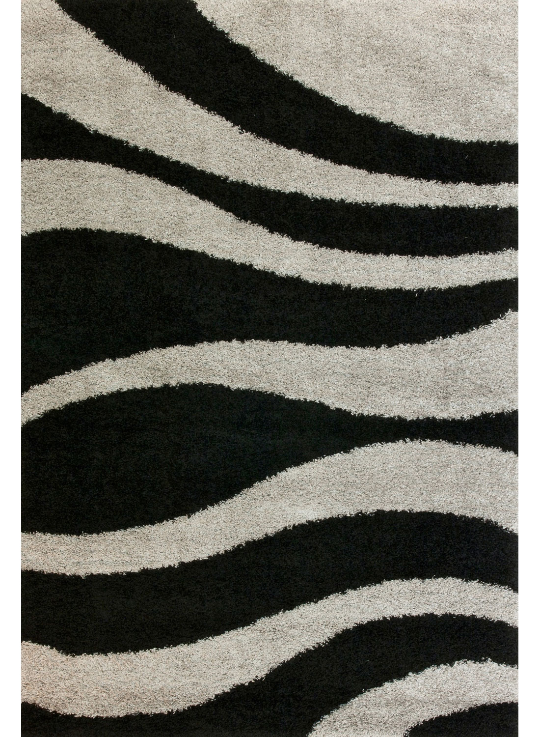 Tapis CHILLOUT VAGUES argent 120x170 Unamourdetapis