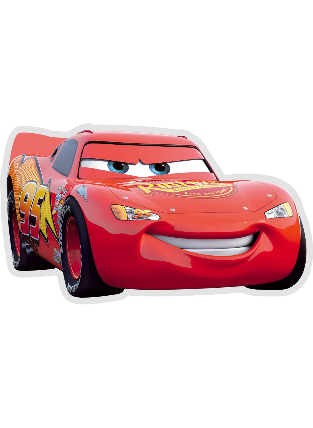 Tapis enfants CARS SHAPED 04 rouge 67x134 Cars