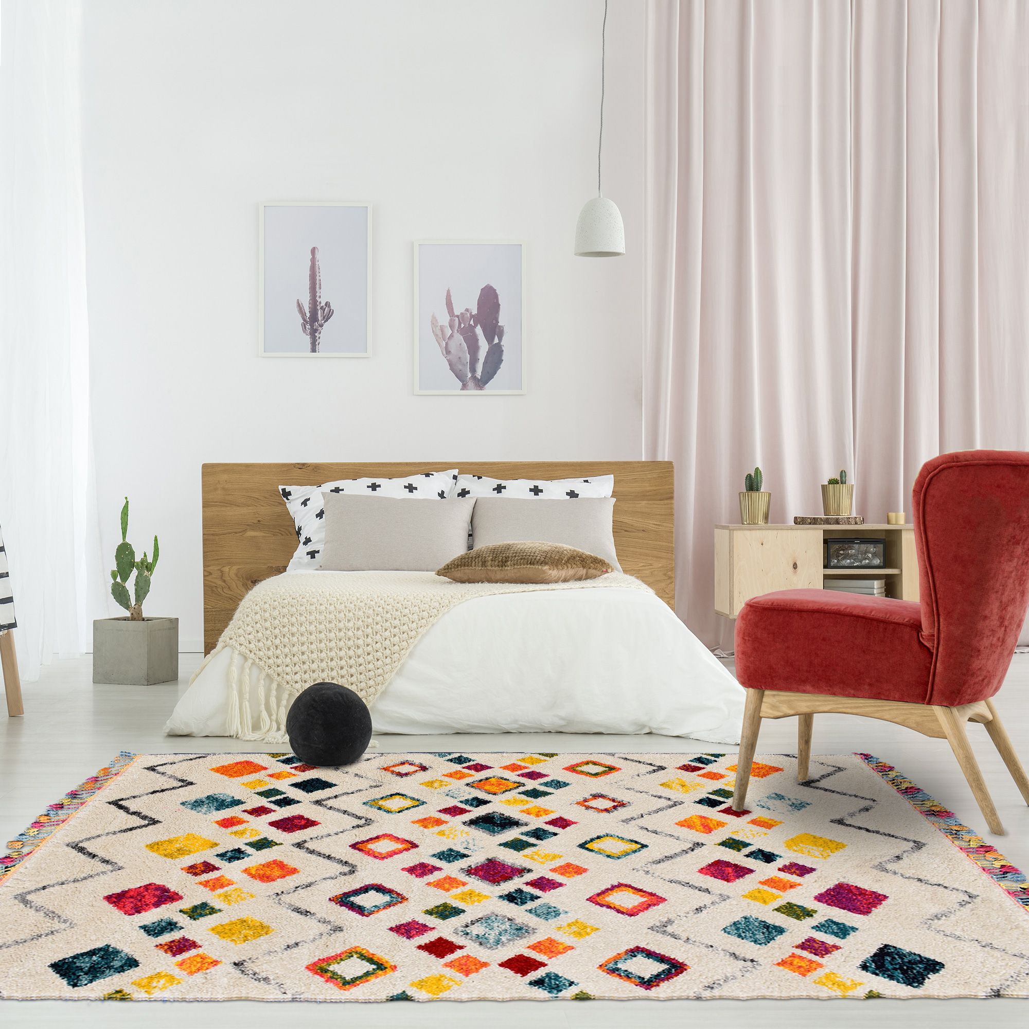 Livraison Gratuite Tapis Salon Tang Multicolore Paiement Securise 30 Jours D Essai