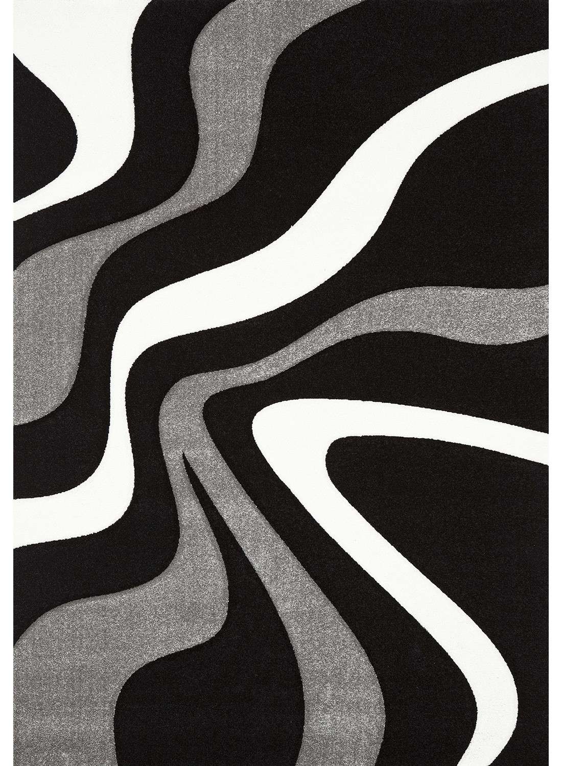 Tapis Salon En Polypropylene Todila Gris