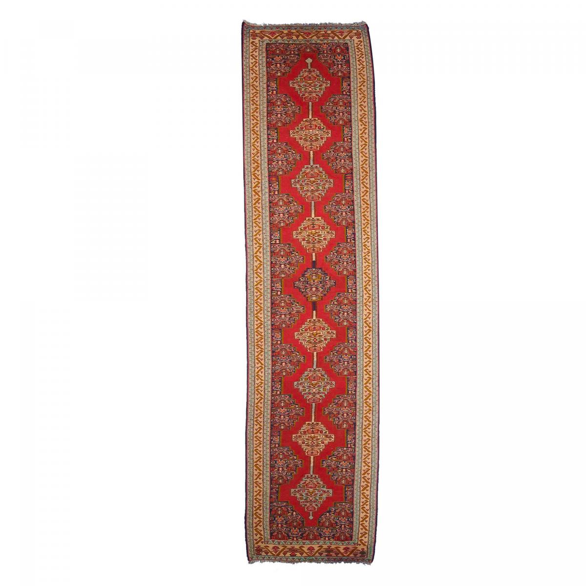 Authentique tapis d'Orient kilim fait main en laine SENNEH — vue 3
