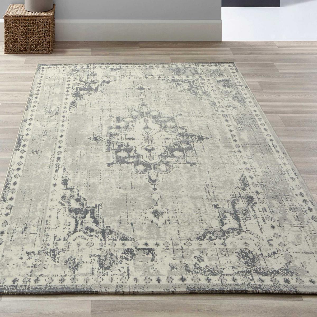 Tapis salon et chambre tissé motif oriental LUMIN 1 — vue 3