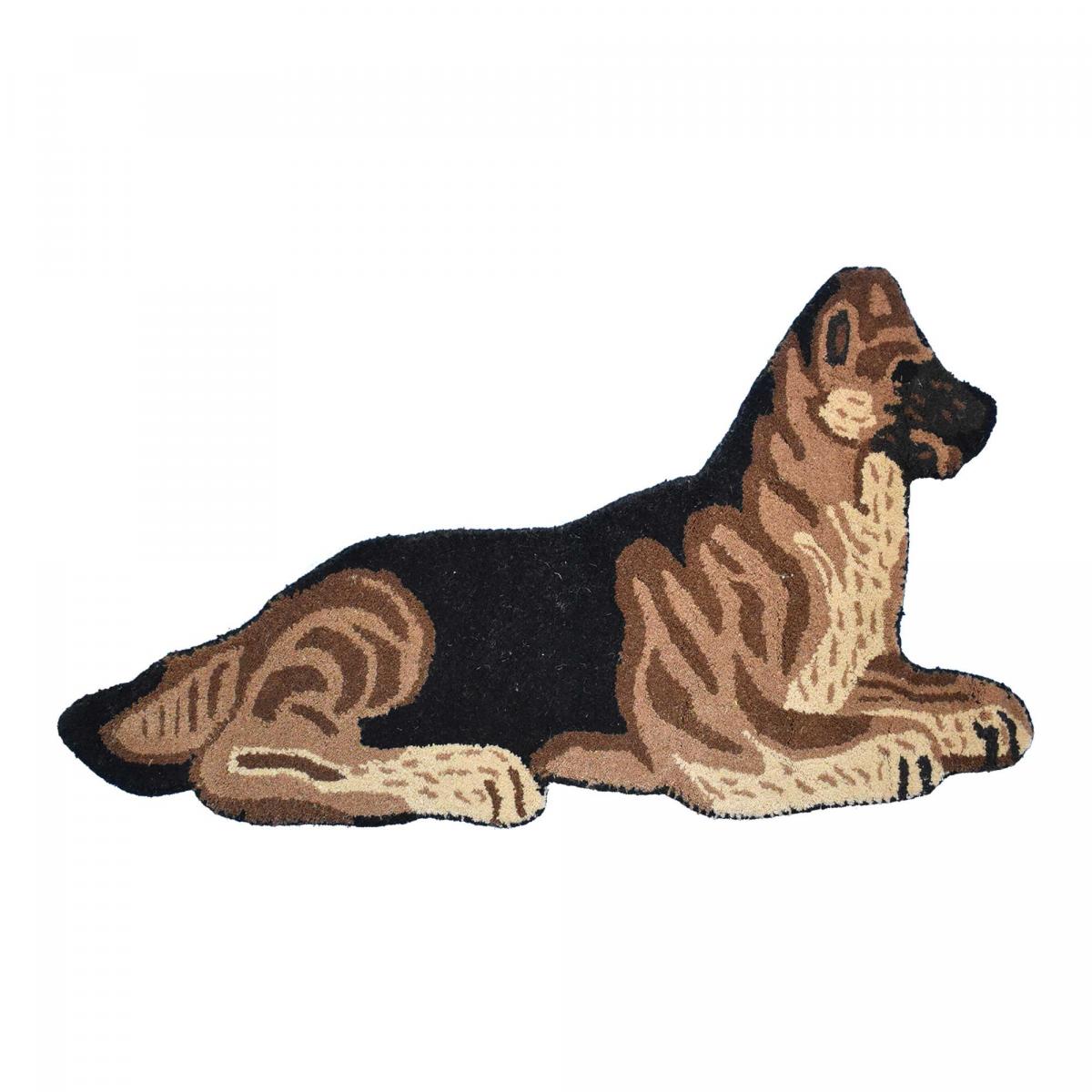 Tapis enfant fait main en laine motif animaux DOG — vue 3