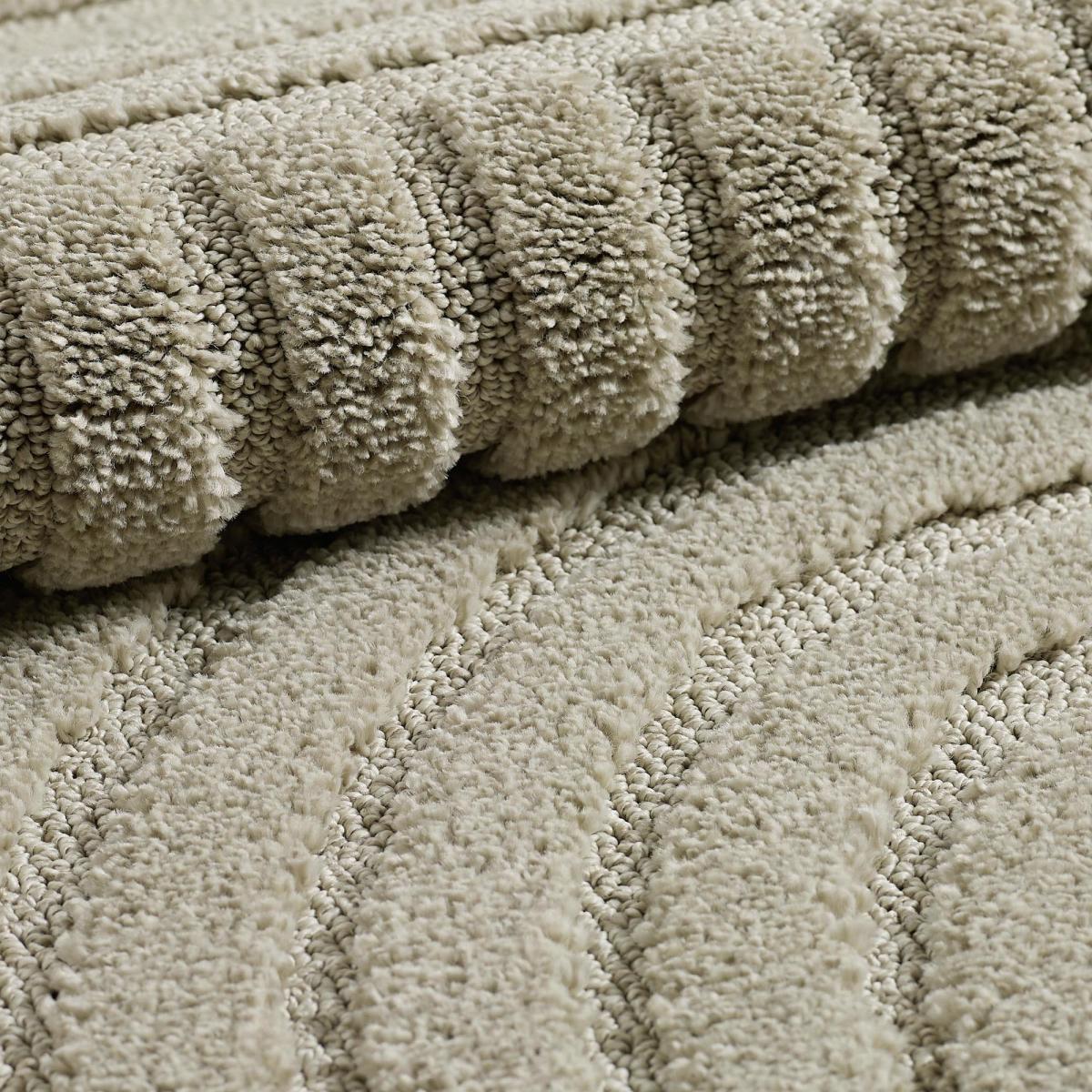 Tapis salon au motif géométrique en relief, moderne et élégant, NOOR — vue 6