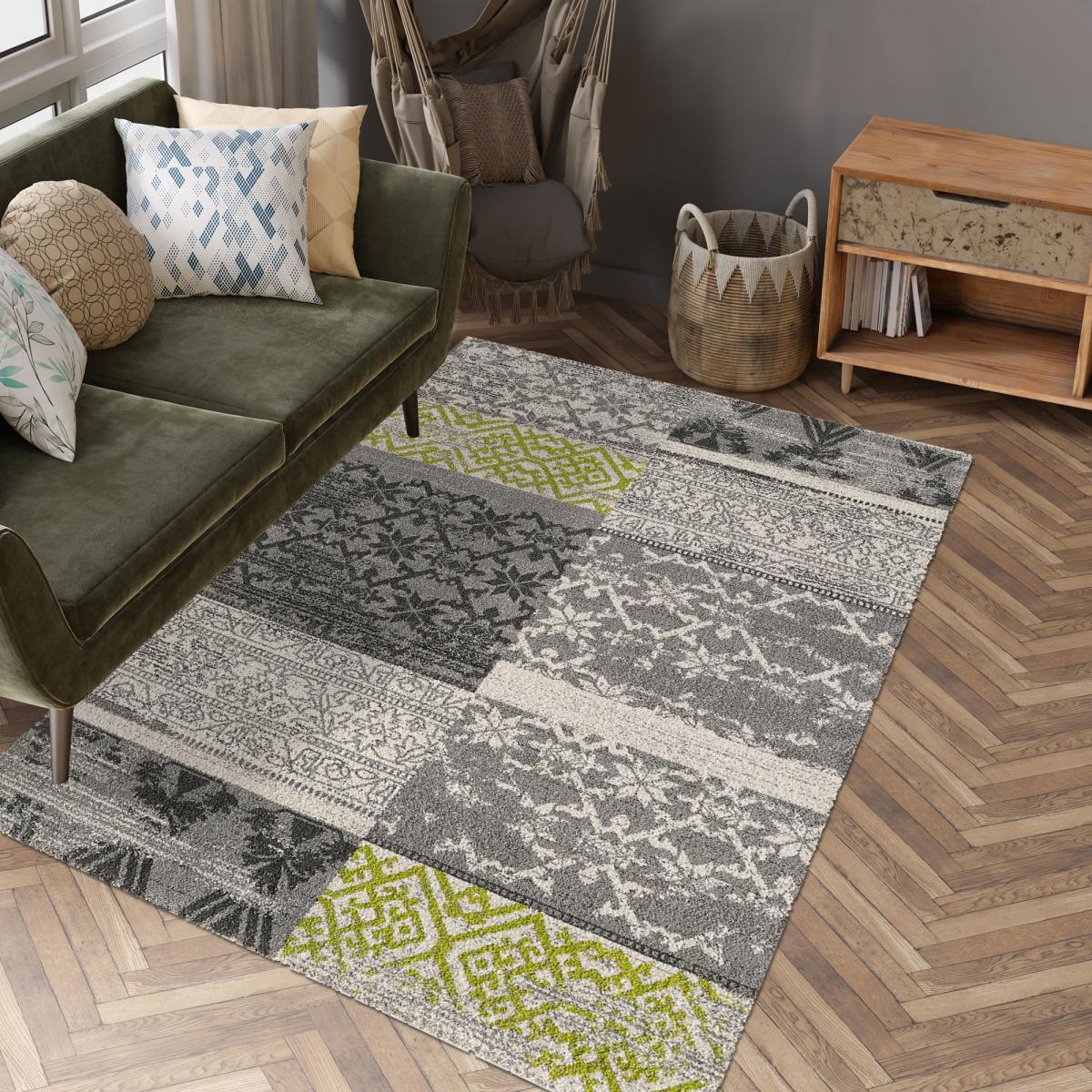 Tapis oriental tissé motif ancestral TEOPATCH — vue 3