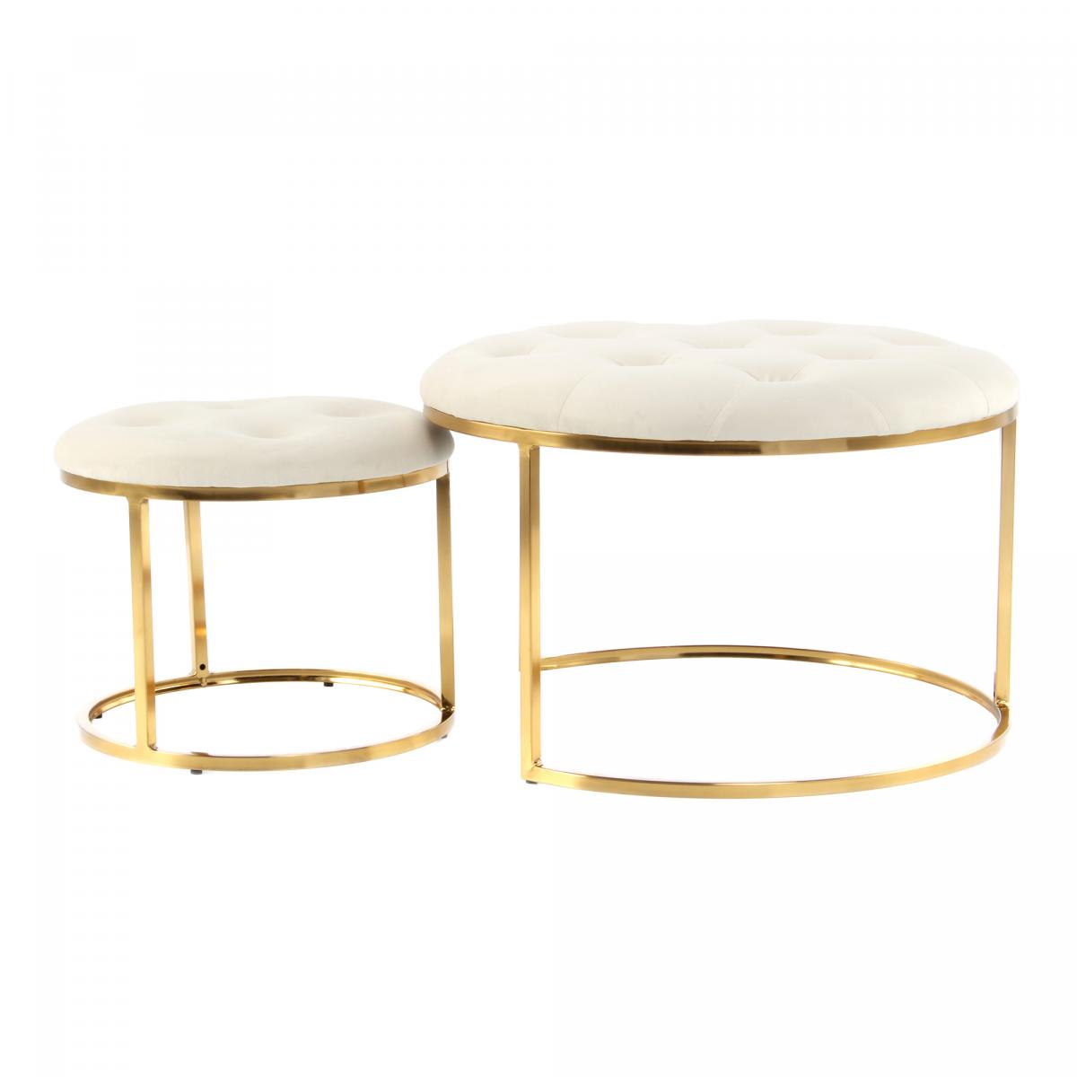 Tabouret semi artisanal LOT DE 2 ZADA — Beyit