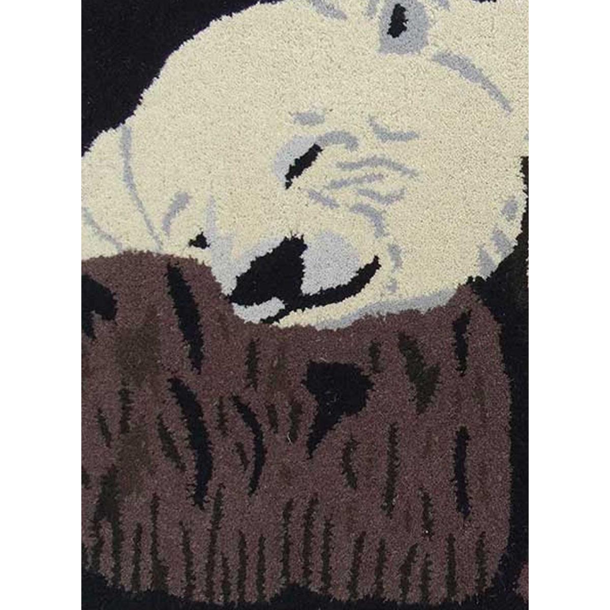 Tapis enfant fait main en laine OURS — vue 5