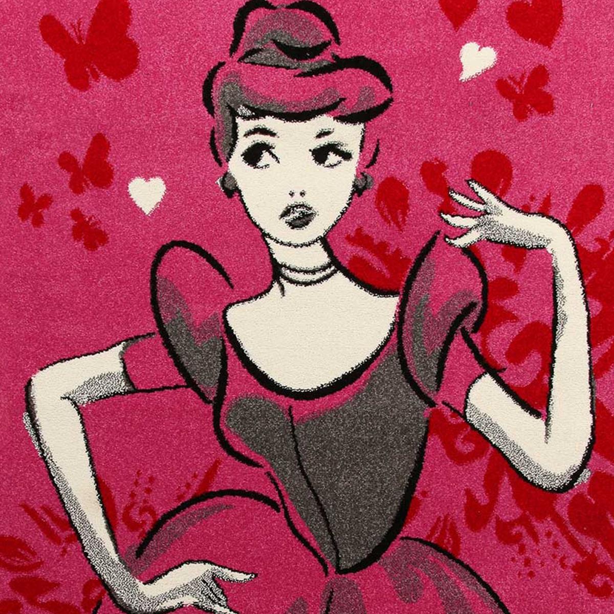 Tapis enfant tissé motif princesse CINDERELLA — vue 3