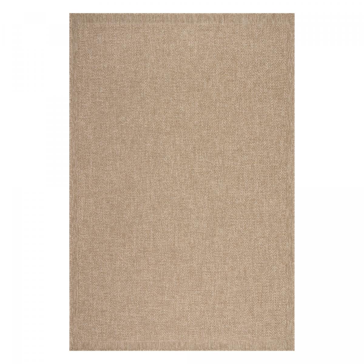 Tapis extérieur intérieur LYN13 REZA 3 aspect jute motif uni