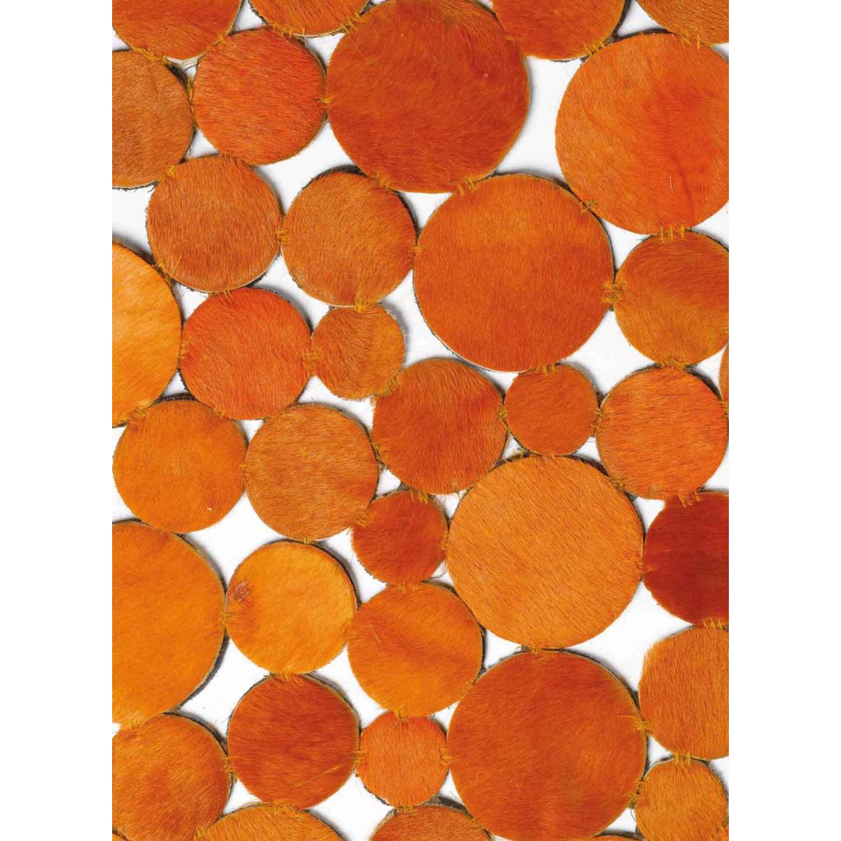 Tapis peau de vache RODEO, kilim fait main — vue 5