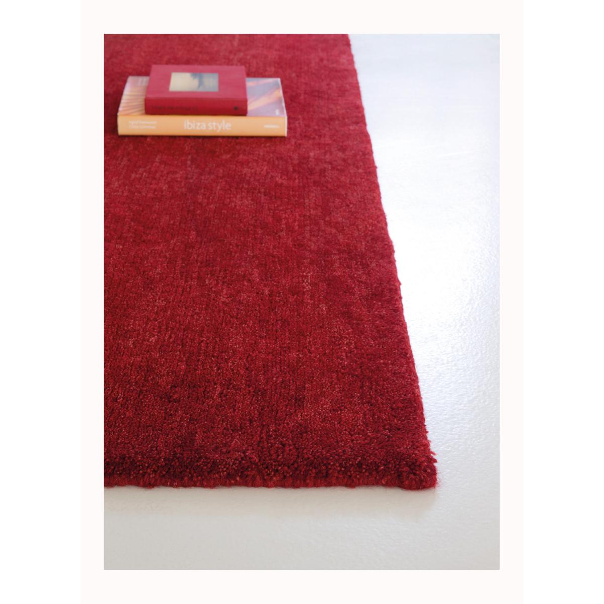 Tapis salon et chambre fait main en laine motif uni LOOK 418 — vue 6