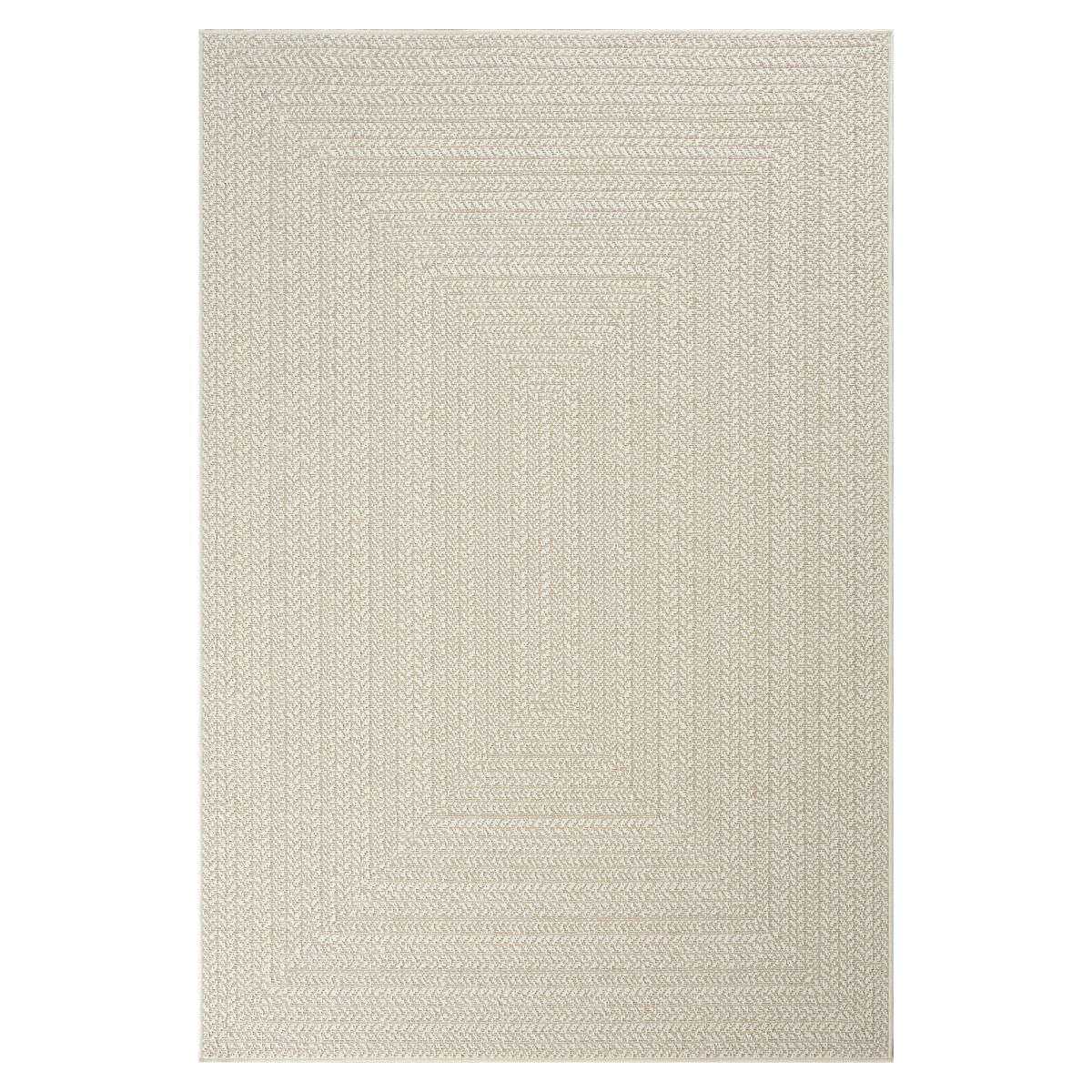 Tapis extérieur intérieur LYN13 REZY 1 aspect jute ton sur ton