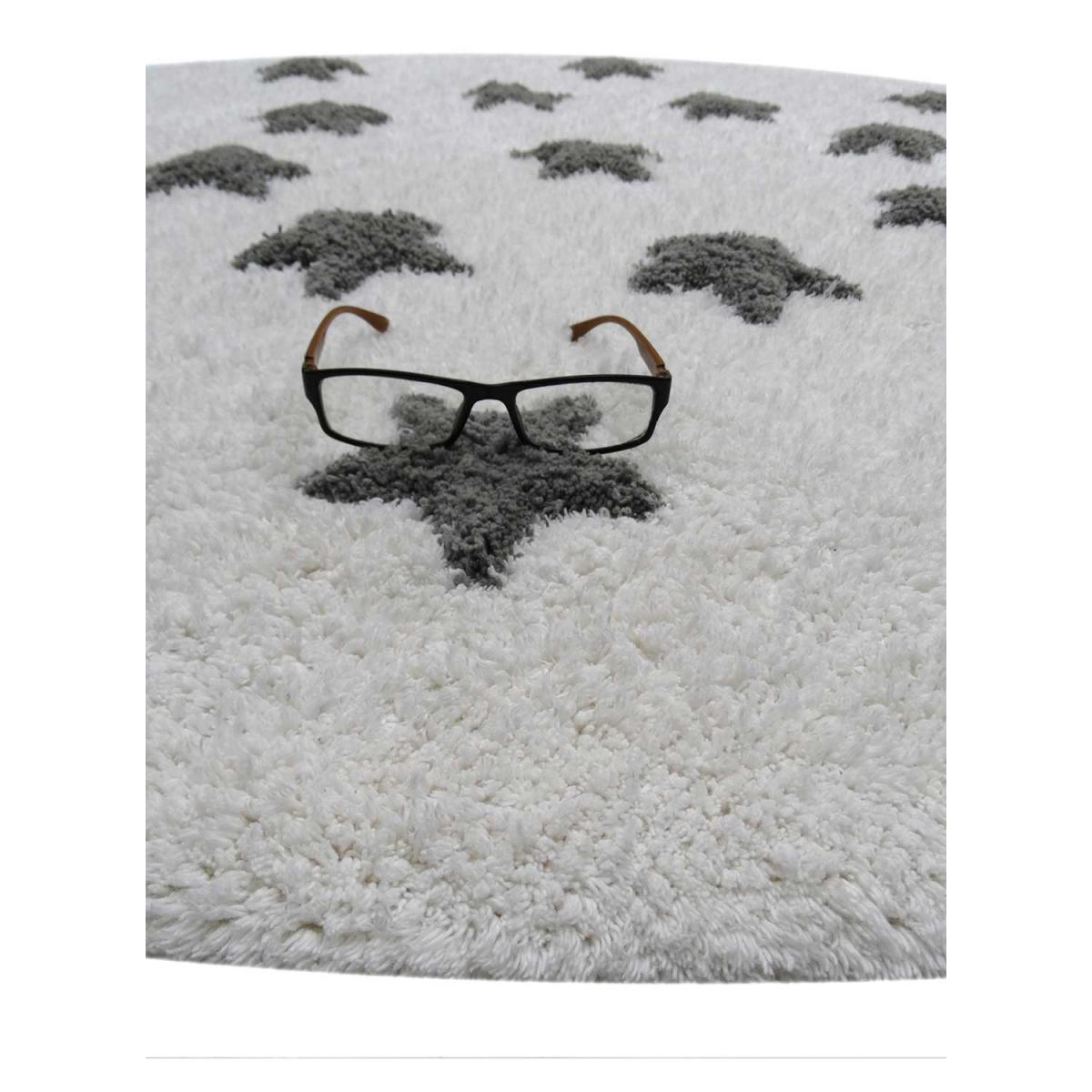 Tapis enfant fait main en coton ETOILE