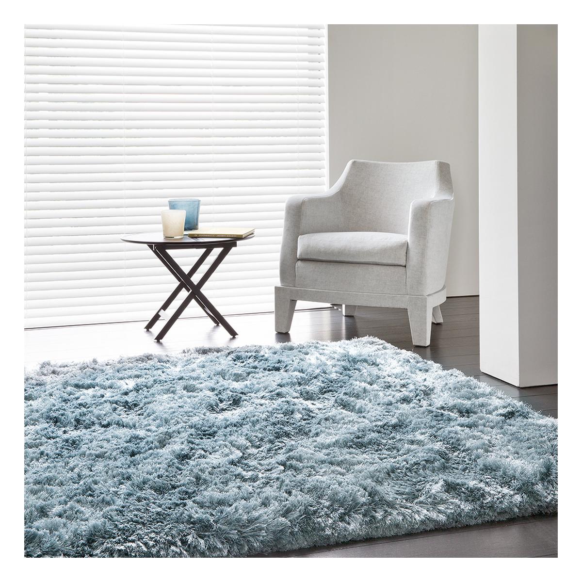 Tapis shaggy fait main motif uni ADORE 2 — vue 3