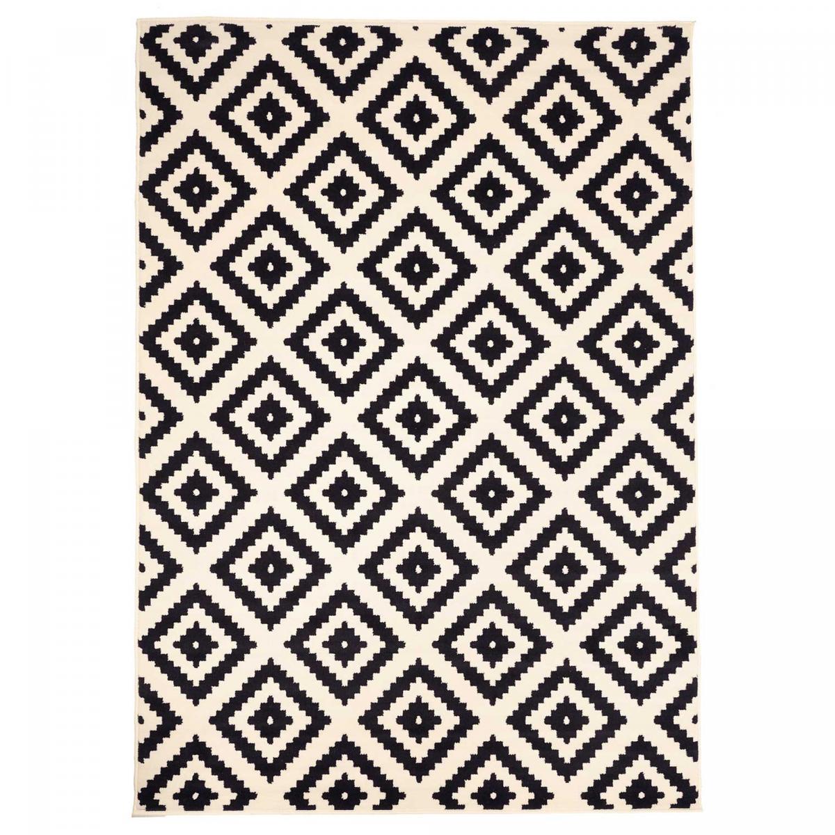 Tapis salon et chambre tissé motif scandinave LYN1 ROMA