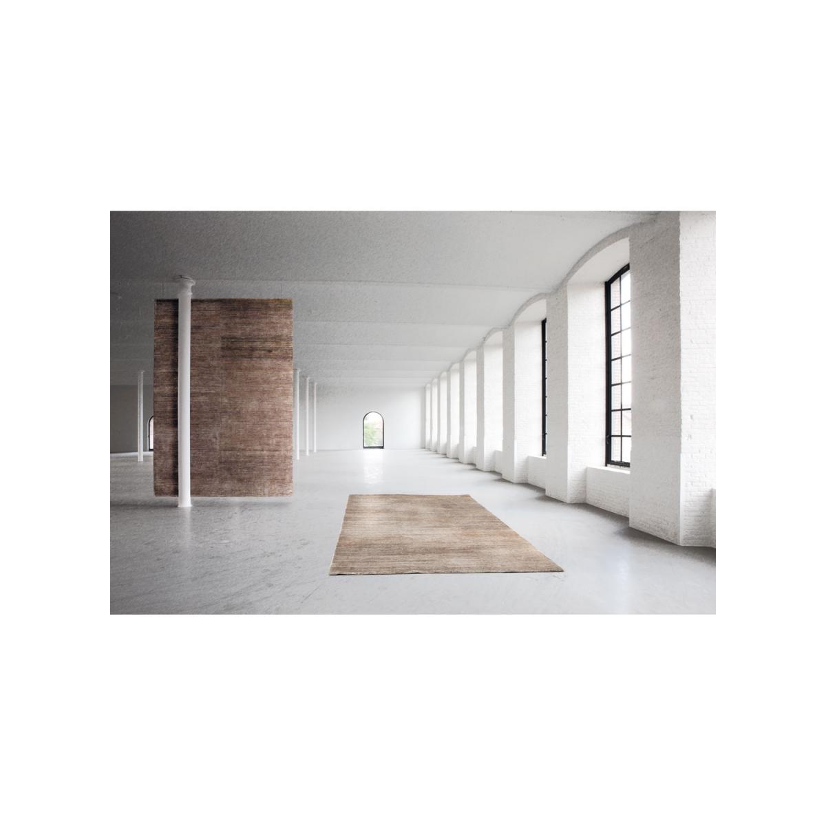 Tapis salon et chambre fait main en chanvre motif uni TRANSFORM 3 — vue 6