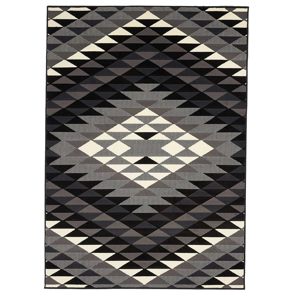 Tapis chambre tissé motif géométrique LYN49 APACHE