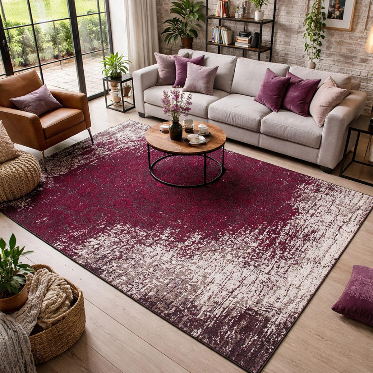 Tapis kilim fait main motif géométrique AURATA — vue 3