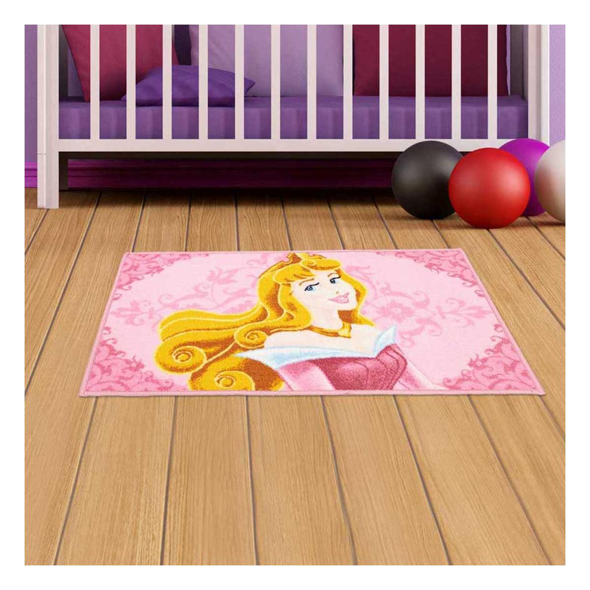 Tapis enfant Lavable 30° motif princesse LYN48 AURORA — vue 3