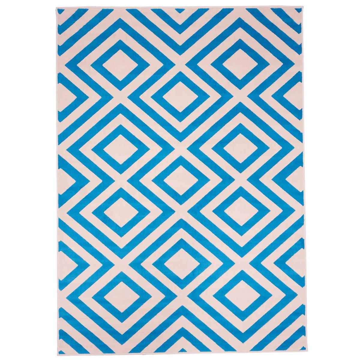 Tapis chambre tissé motif géométrique LYN49 NICE