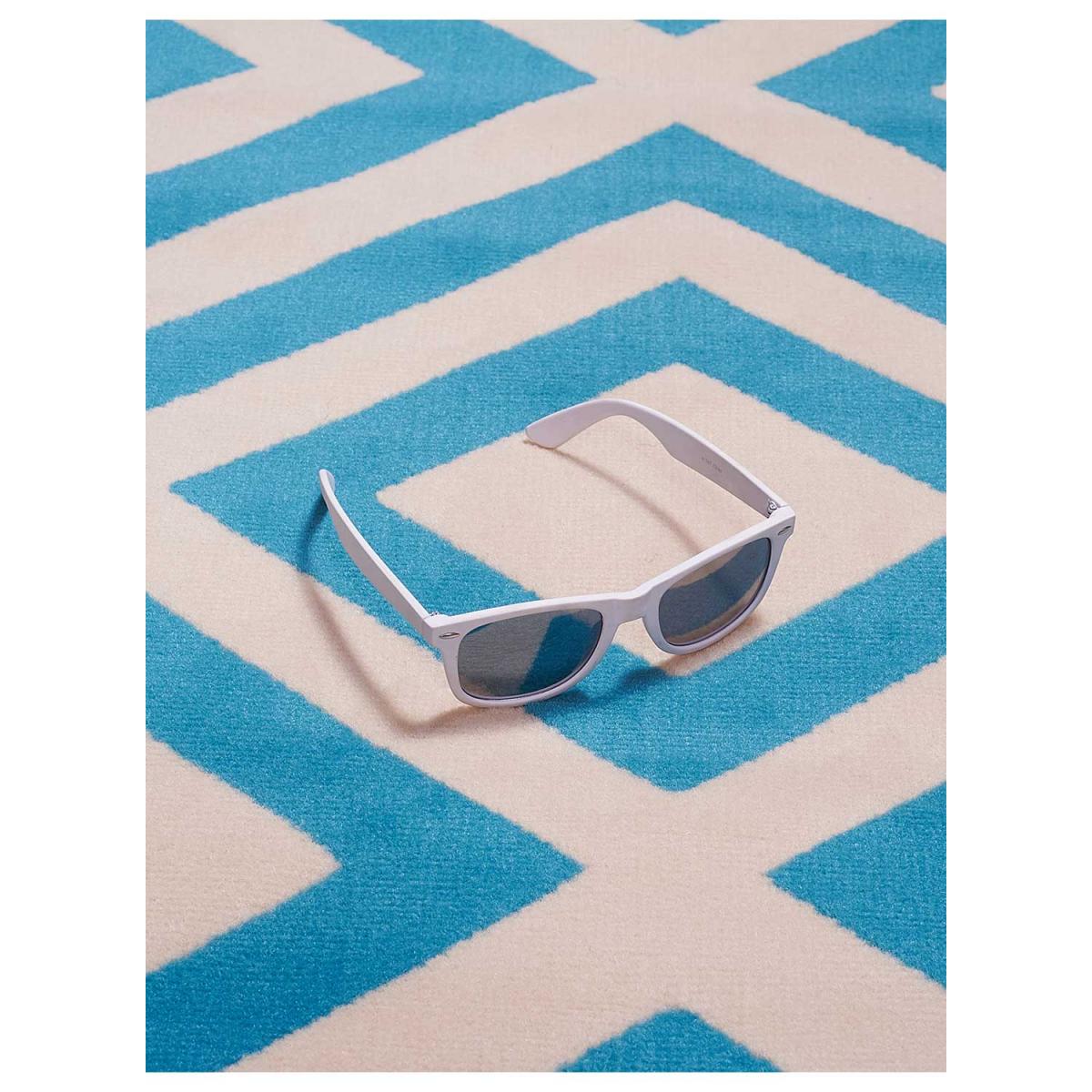 Tapis chambre tissé motif géométrique LYN49 NICE — vue 4