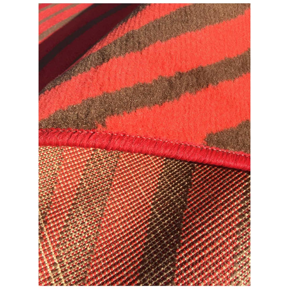 Tapis chambre tissé motif géométrique LYN1 ONDULA — vue 5