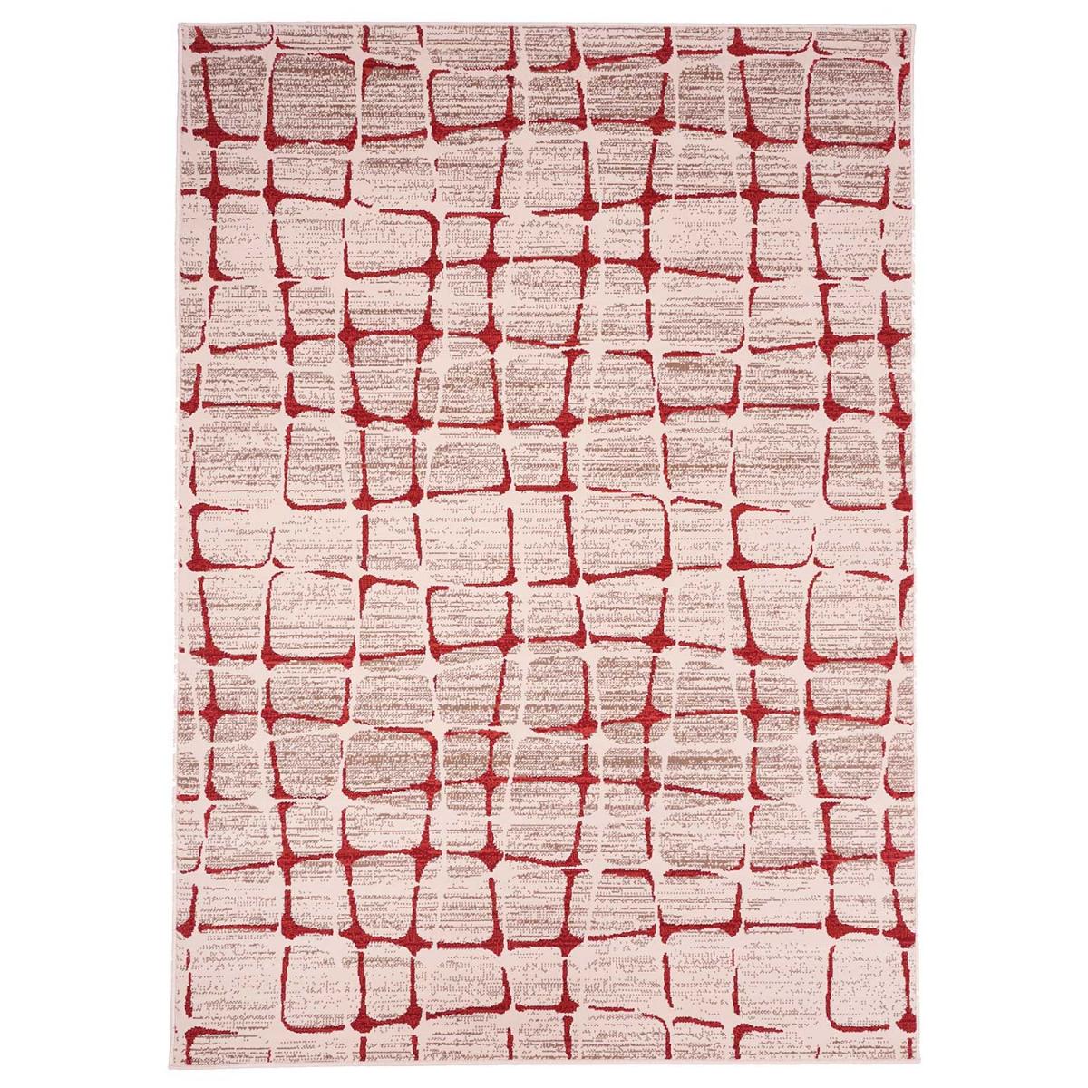 Tapis chambre tissé motif géométrique LYN49 SOFIA