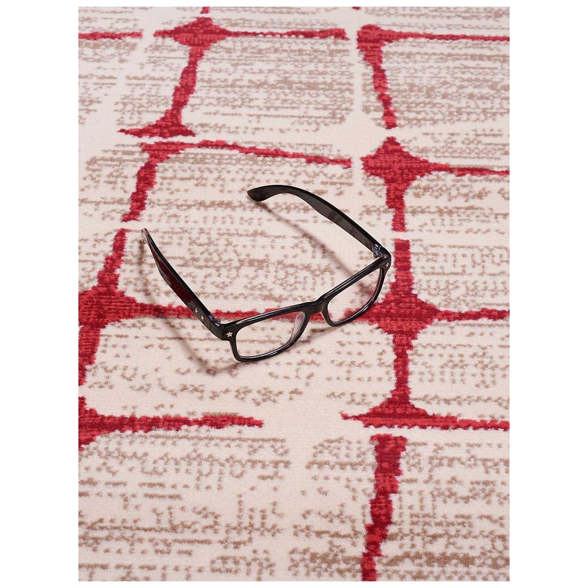 Tapis chambre tissé motif géométrique LYN49 SOFIA — vue 4