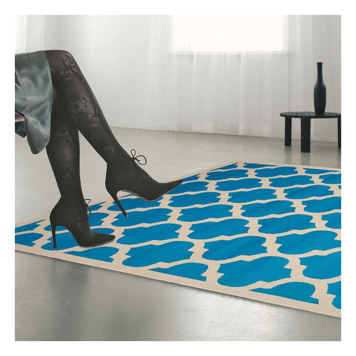 Tapis chambre tissé motif géométrique LYN1 STYLE — vue 6